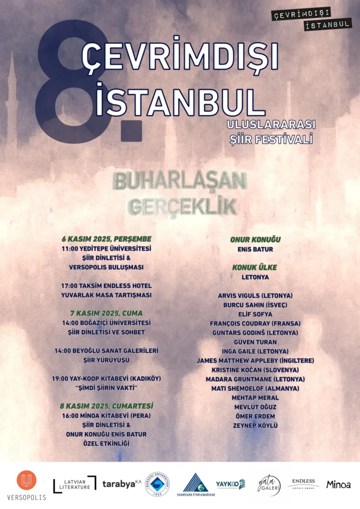 VIII. İstanbul Uluslararası Şiir Festivali Kasım’da