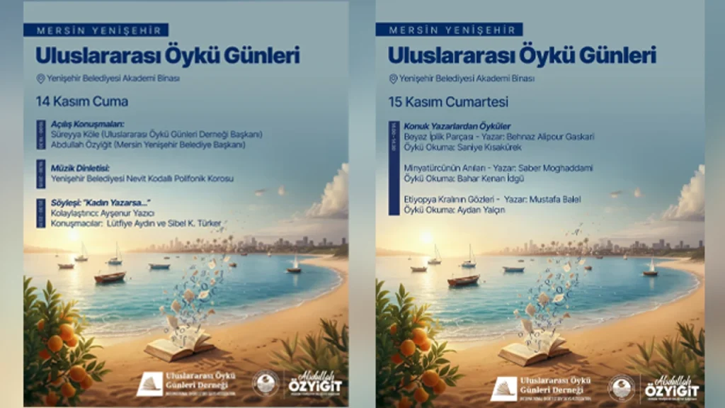 Mersin Öykü Günleri Başlıyor: 14-16 Kasım’da Mersin’de!