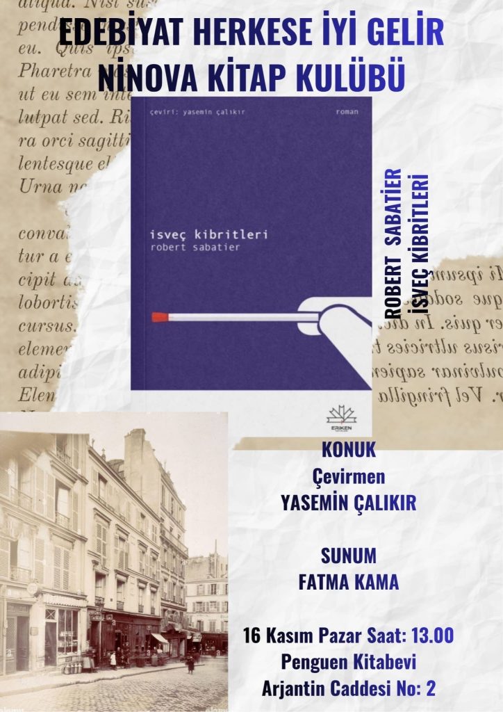 Ninova Kitap Kulübü’nde “İsveç Kibritleri”
