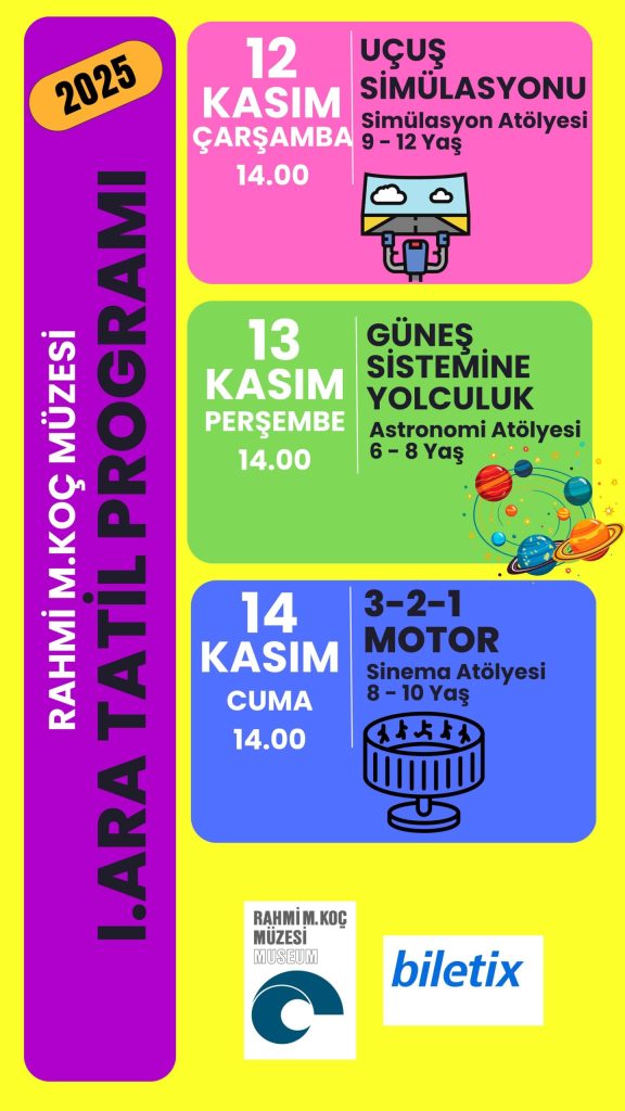 Rahmi Koç Müzesi’nden Çocuklara Özel Ara Tatil!