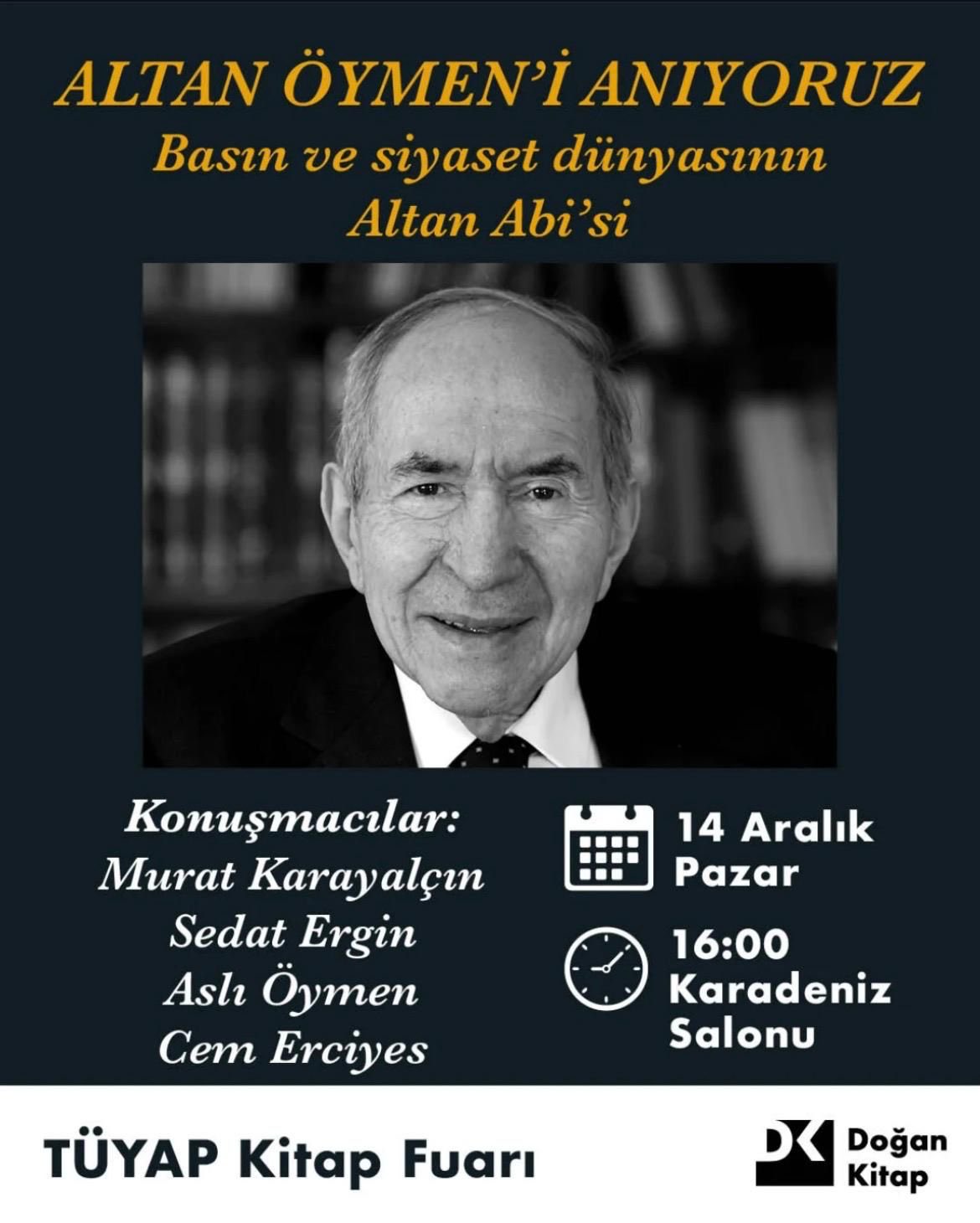 Altan Öymen, İstanbul Kitap Fuarında anılıyor