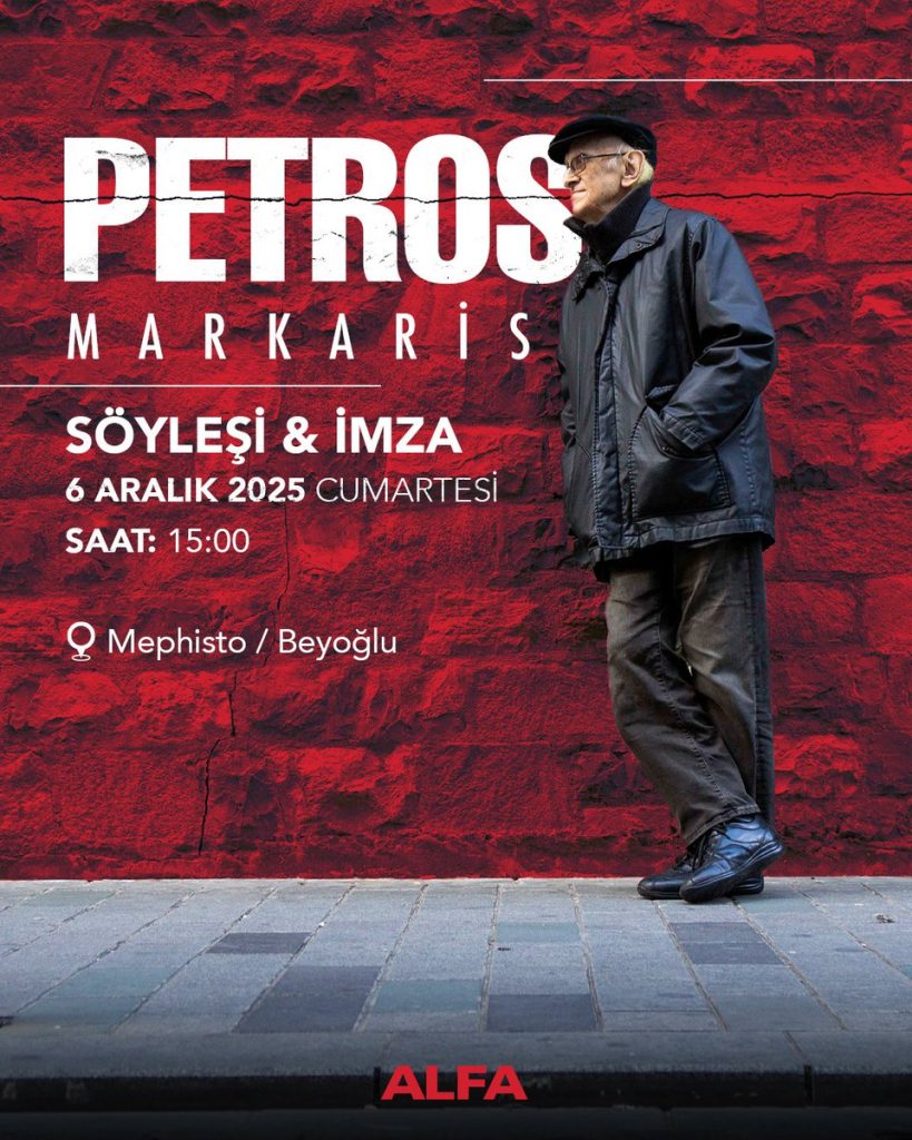 Markaris, 6 Aralık’ta Mephisto Beyoğlu’nda!