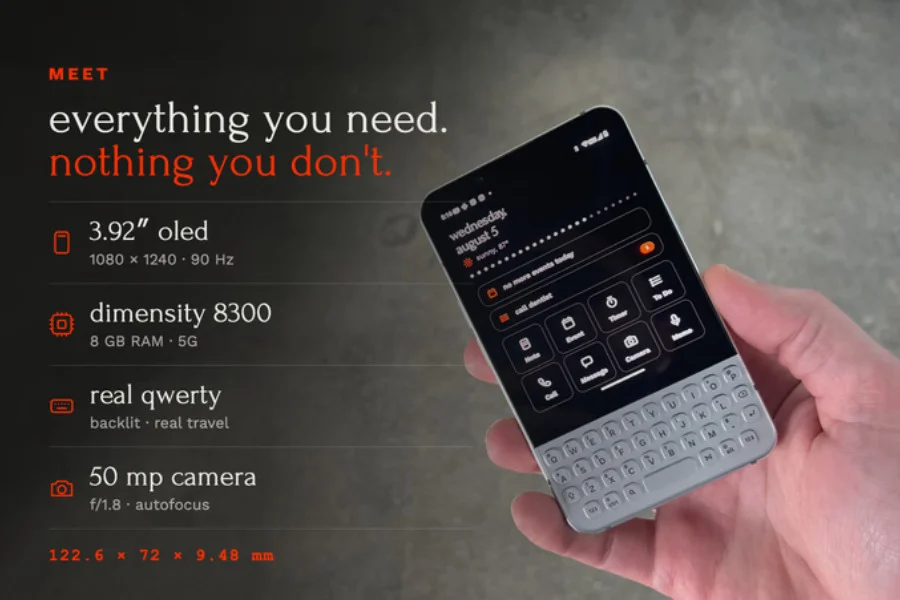 Minimal Phone 2 tanıtıldı: Fiziksel klavyeli telefonlar dönüyor!