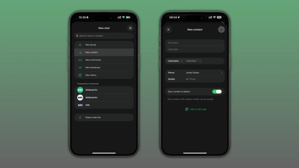 WhatsApp’ta Yeni Dönem: Kişiler Kullanıcı Adıyla Kaydedilebilecek